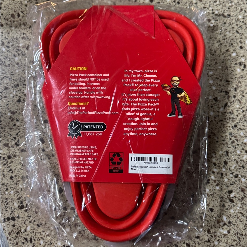 Pizza Pack Microwaveable Tray Set - Red - Picture 3 of 3
